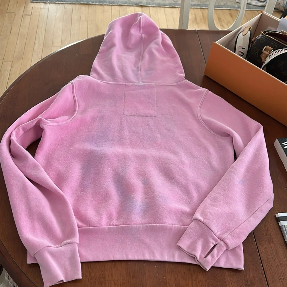 Aviator nation pink hoodie sweatshirt zip pocket - Picture 10 of 16